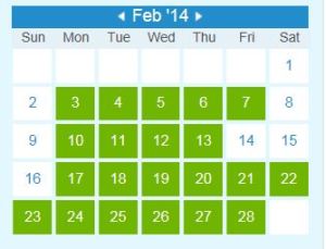 February 2014 TBB.com Calendar