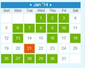 January 2014 TBB.com Calendar