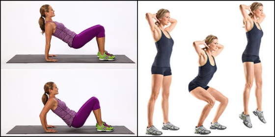 Triceps Dips & Jump Squats