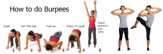Burpees Side Crunches